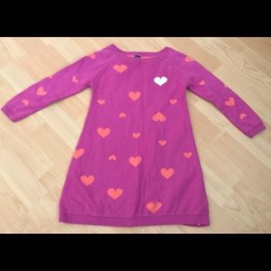 Girls 5T long sleeve heart dress❤️❤️100% Cotton